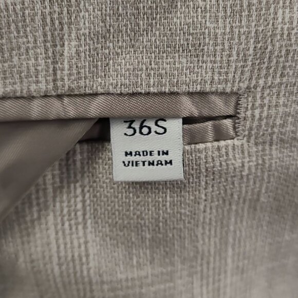 Banana Republic Linen Blend Glen Check 2-Piece Suit 36S - Pants W30xL26 - Picture 12 of 16